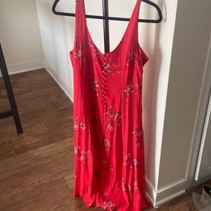 Cute red spring/summer dress with bow on back